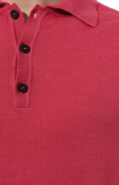 Поло из шерсти и шелка KITON розового цвета по цене 99500 руб., арт. UMM049202, фото 5 Поло из шерсти и шелка KITON, арт. UMM049202, фото 5