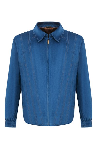 Мужской замшевый бомбер ZILLI, арт. MAV-J0CKE-01003/2002