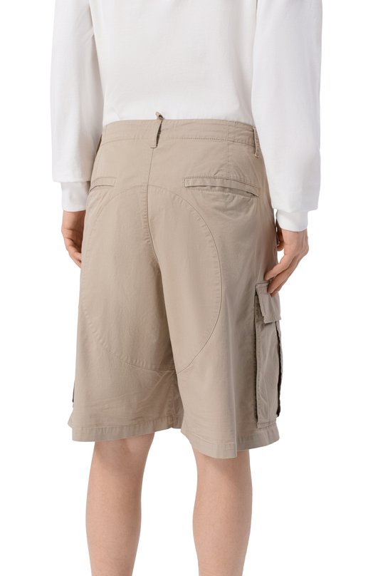 Хлопковые шорты Dsquared2 S74MU0965/S35175 Бежевый  S74MU0965/S35175 Фото 4