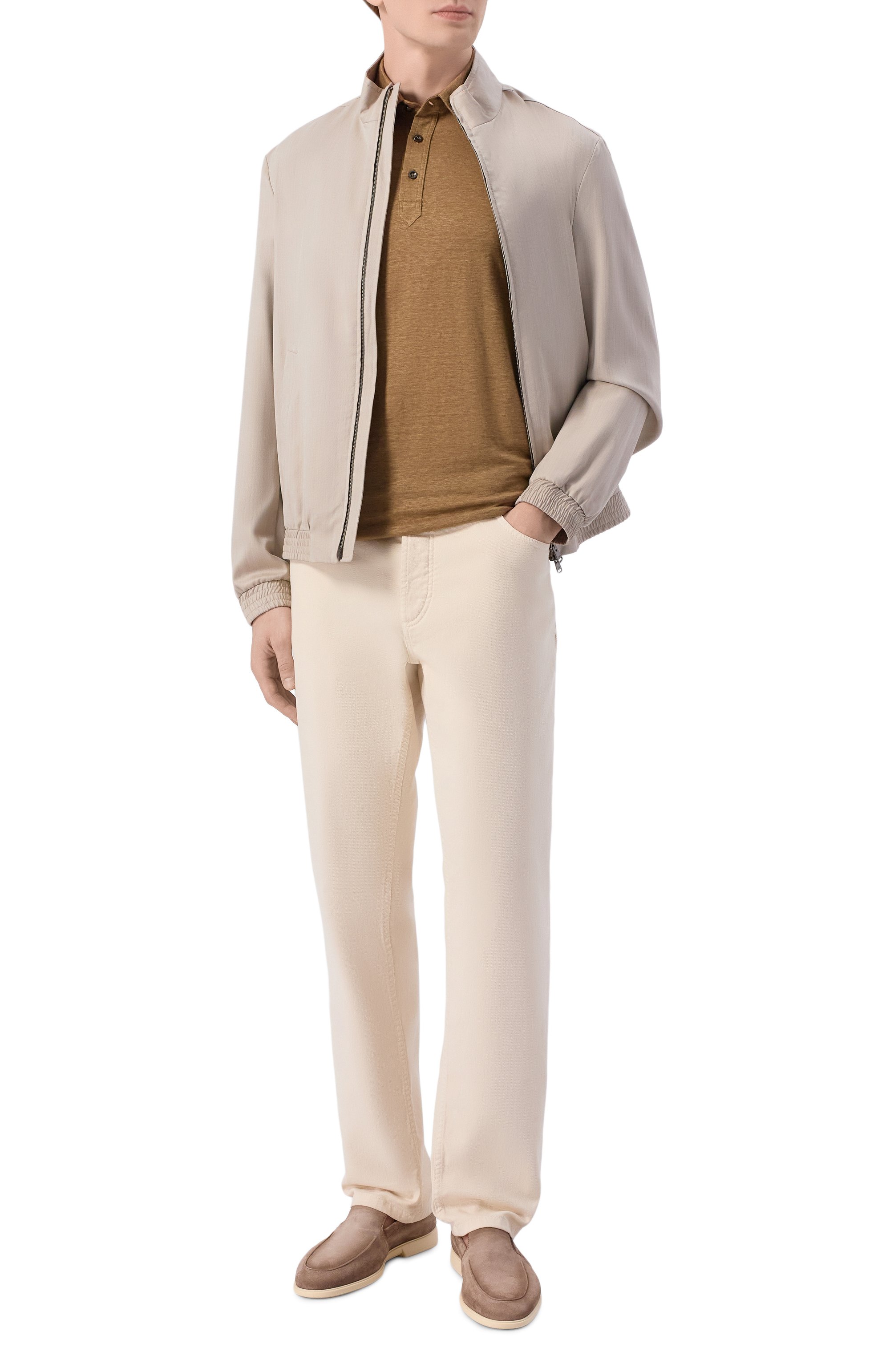 Льняное поло STEFANO RICCI, арт. K919510PCM/T26205, фото 2