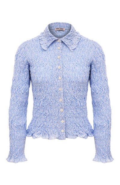 Хлопковая блузка MIU MIU, арт. MK1617-2AP2-F0012, фото 1