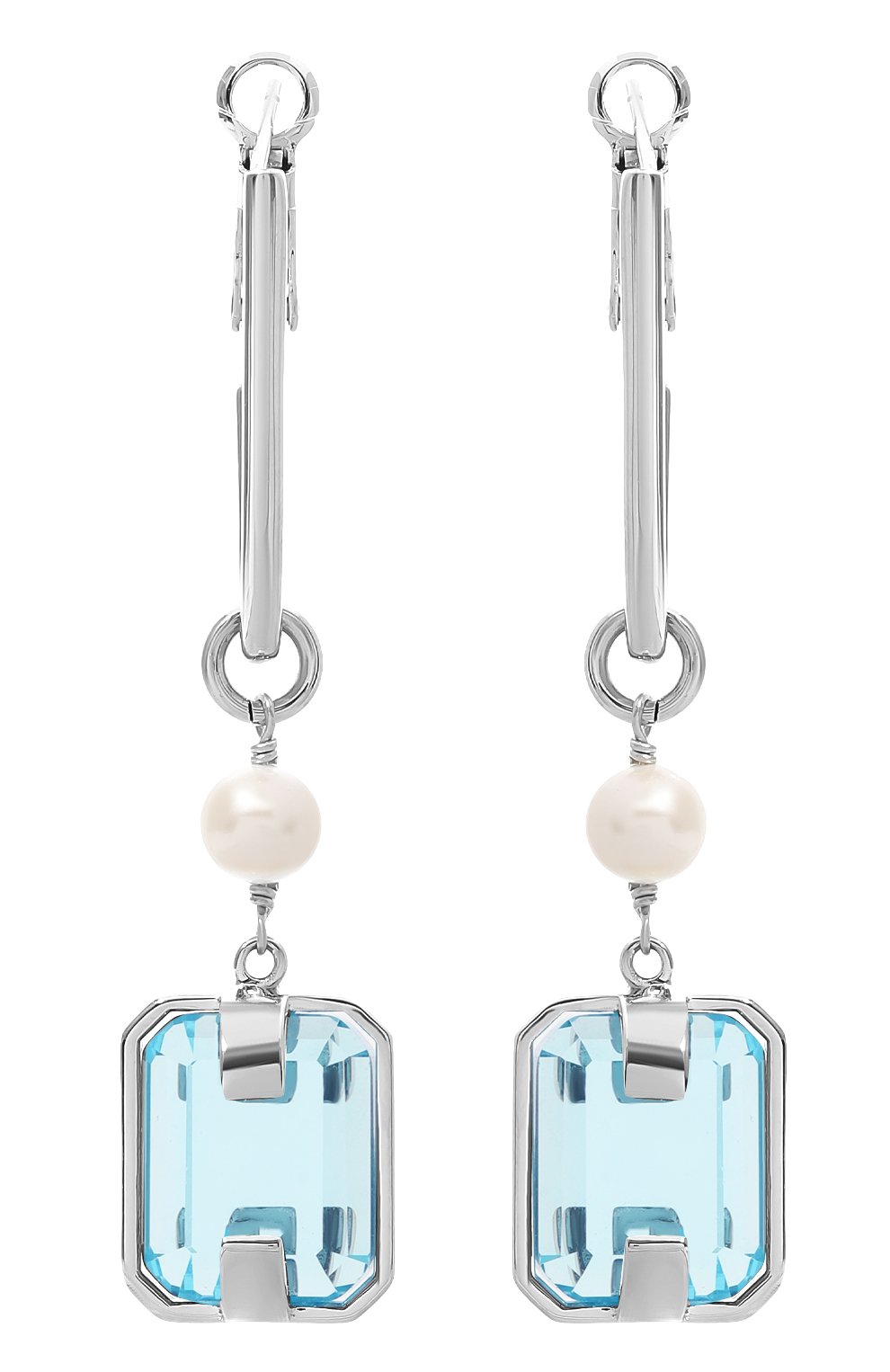 Серьги CRYSTALLINE JEWELLERY голубого цвета по цене 13860 руб., арт. 381WNN, фото 1 Серьги CRYSTALLINE JEWELLERY, арт. 381WNN, фото 1