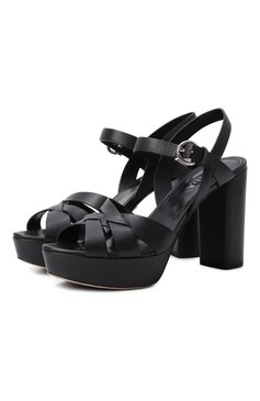 Кожаные босоножки PRADA, арт. 1XP64A-3A6F-F0002-F-105, фото 1