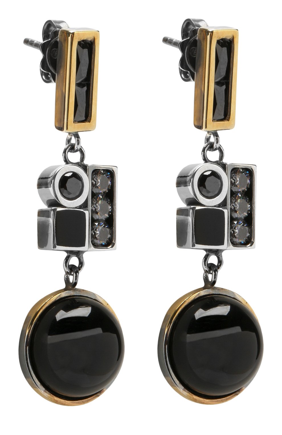 Серебряные серьги с подвесками BOTTEGA VENETA, арт. 531307/VHHAA, фото 3