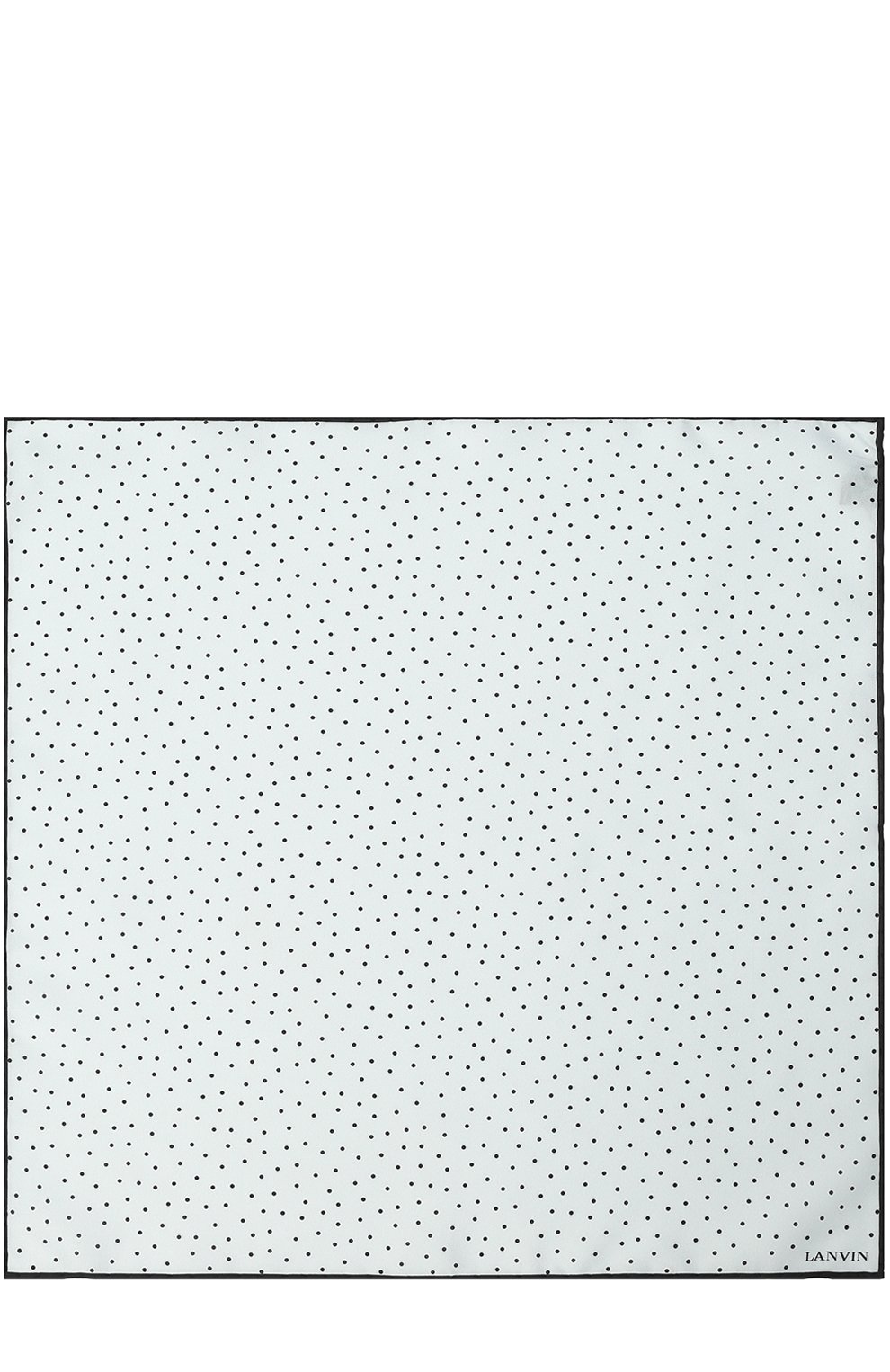 Шелковый платок с узором LANVIN белого цвета по цене 7250 руб., арт. 2716/HANDKERCHIEF, фото 2 Шелковый платок с узором LANVIN, арт. 2716/HANDKERCHIEF, фото 2