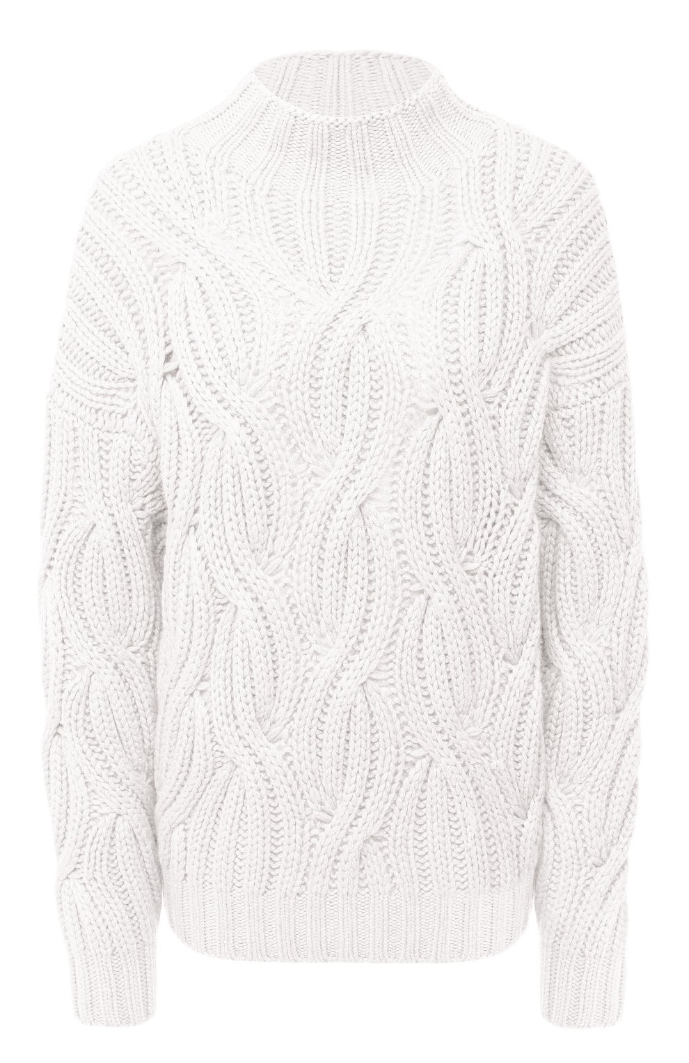 Кашемировый свитер BRUNELLO CUCINELLI белого цвета по цене 248000 руб., арт. M52362504, фото 1 Кашемировый свитер BRUNELLO CUCINELLI, арт. M52362504, фото 1