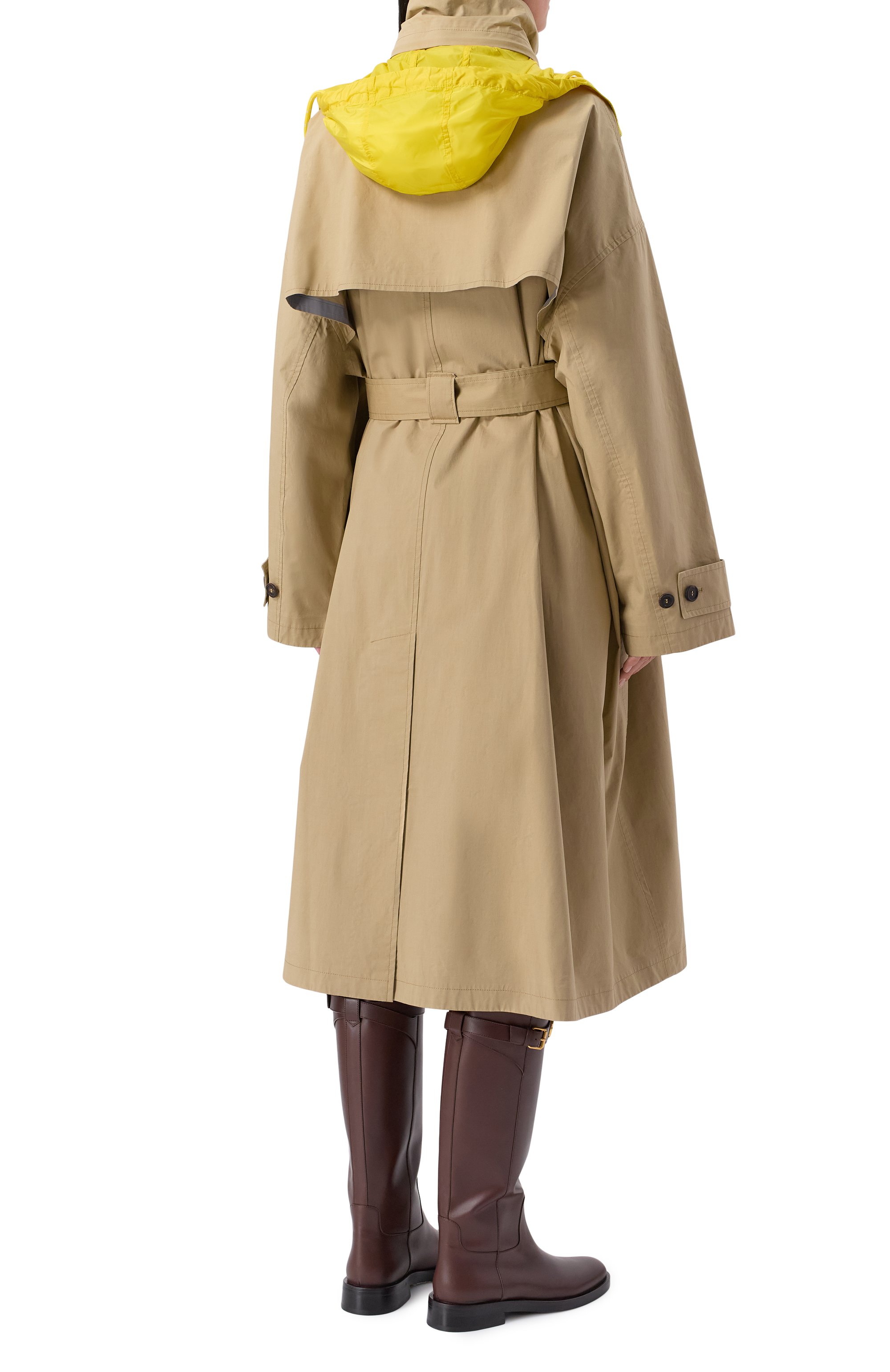 Хлопковый плащ PRADA, арт. 29X256/15DE, фото 4