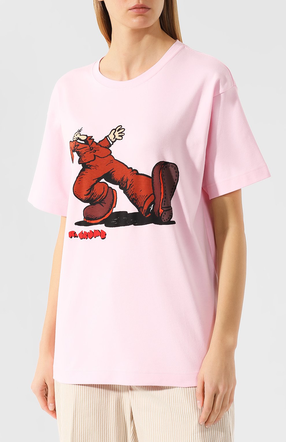 Хлопковая футболка MARC JACOBS (THE) светло-розового цвета по цене 11050 руб., арт. M4007844, фото 3 Хлопковая футболка MARC JACOBS (THE), арт. M4007844, фото 3