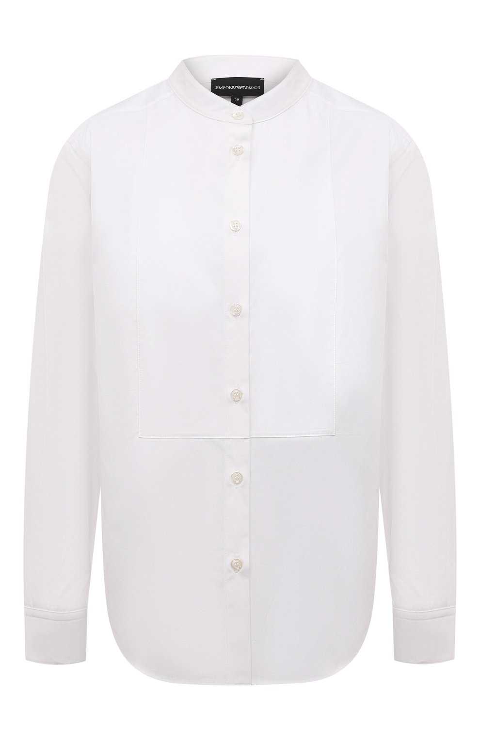 Хлопковая рубашка EMPORIO ARMANI белого цвета по цене 47500 руб., арт. 8N2C69/2N8YZ, фото 1 Хлопковая рубашка EMPORIO ARMANI, арт. 8N2C69/2N8YZ, фото 1