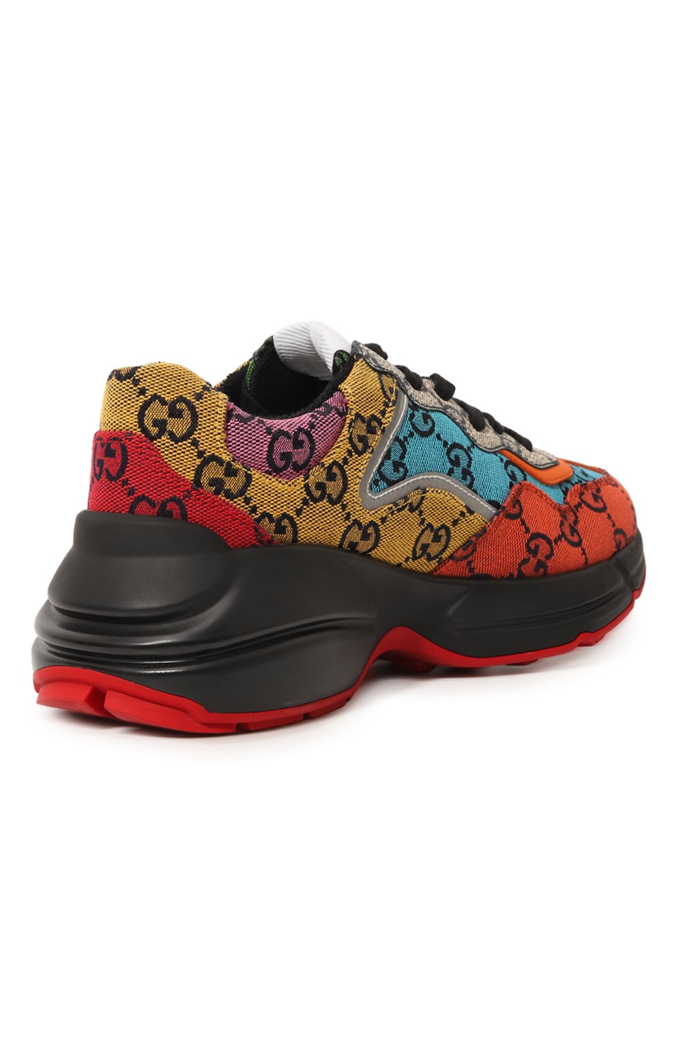 Текстильные кроссовки rhyton multicolor GUCCI, арт. 663681 2UZK0, фото 3
