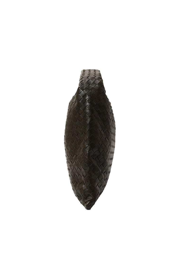 Женская сумка hop large BOTTEGA VENETA хаки цвета, арт. 763970-V3IV1 | Фото 4 (Материал: Натуральная кожа; Размер: large)