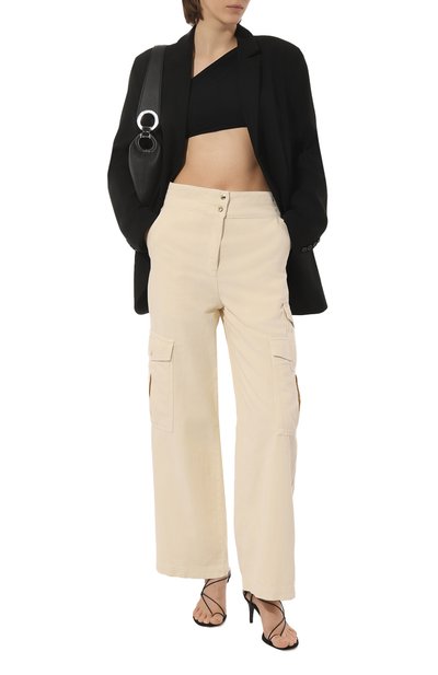 Брюки из хлопка и льна PATRIZIA PEPE, арт. 2P1483_A247, фото 2