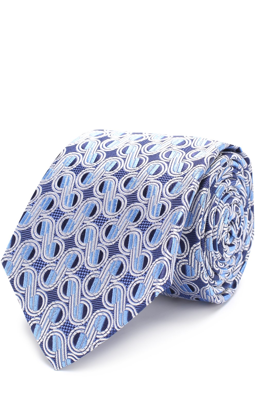 Шелковый галстук с узором TURNBULL & ASSER, арт. TIE002-BB204, фото 1