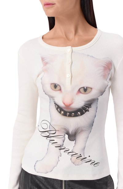 Хлопковый лонгслив BLUMARINE, арт. 2T100A, фото 5