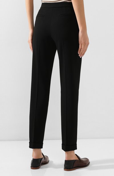 Шерстяные брюки GIORGIO ARMANI черного цвета по цене 96650 руб., арт. 0SHPP0AL/T01HK, фото 4 Шерстяные брюки GIORGIO ARMANI, арт. 0SHPP0AL/T01HK, фото 4