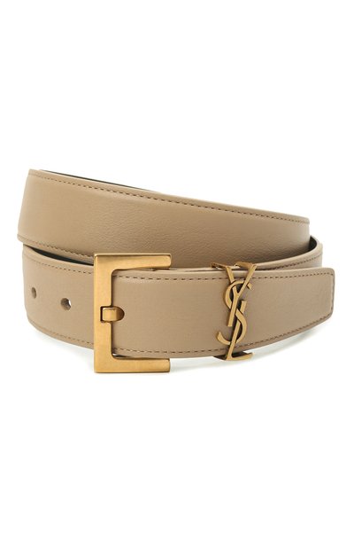 Женский кожаный ремень monogram SAINT LAURENT, арт. 634437/B000W