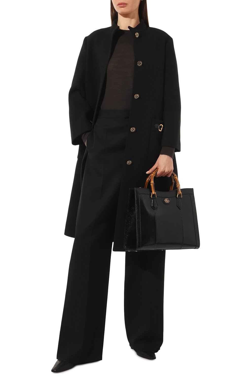 Шерстяное пальто GUCCI, арт. 649291 Z8ANE, фото 2