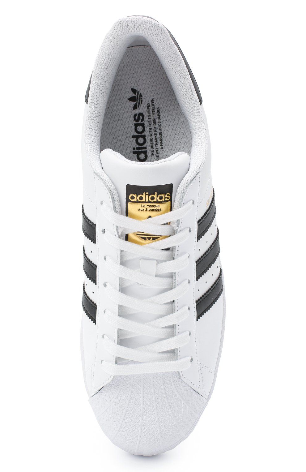 Кожаные кеды superstar ADIDAS ORIGINALS, арт. EG4958, фото 5