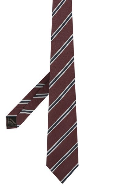 Шелковый галстук BRIONI бордового цвета по цене 23250 руб., арт. 062H00/P0497, фото 2 Шелковый галстук BRIONI, арт. 062H00/P0497, фото 2