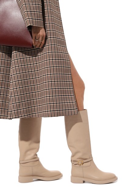 Кожаные сапоги ribbon cavalier GIANVITO ROSSI, арт. G80345.20G0M.VIPM0US, фото 3