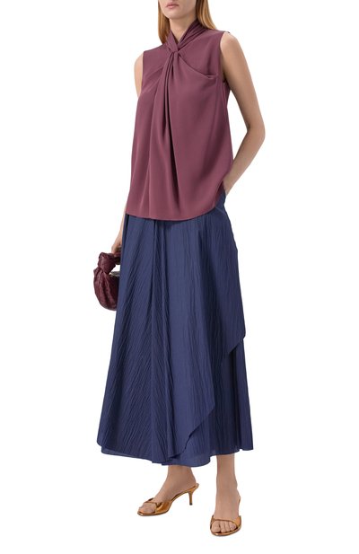 Женский шелковый топ GIORGIO ARMANI, арт. GW003513/TE10814