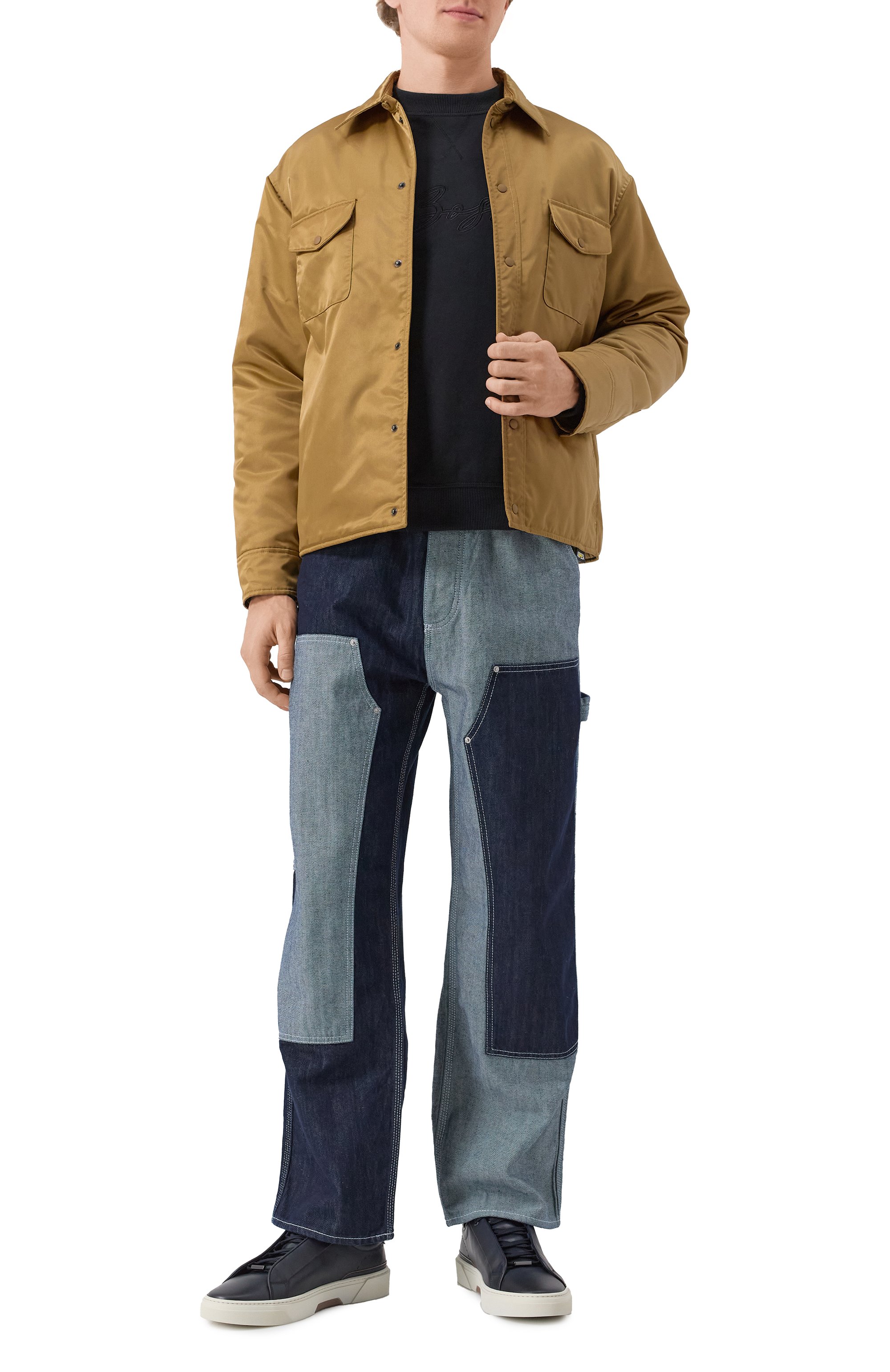 Кожаные кеды gary BOSS, арт. 50536619, фото 2