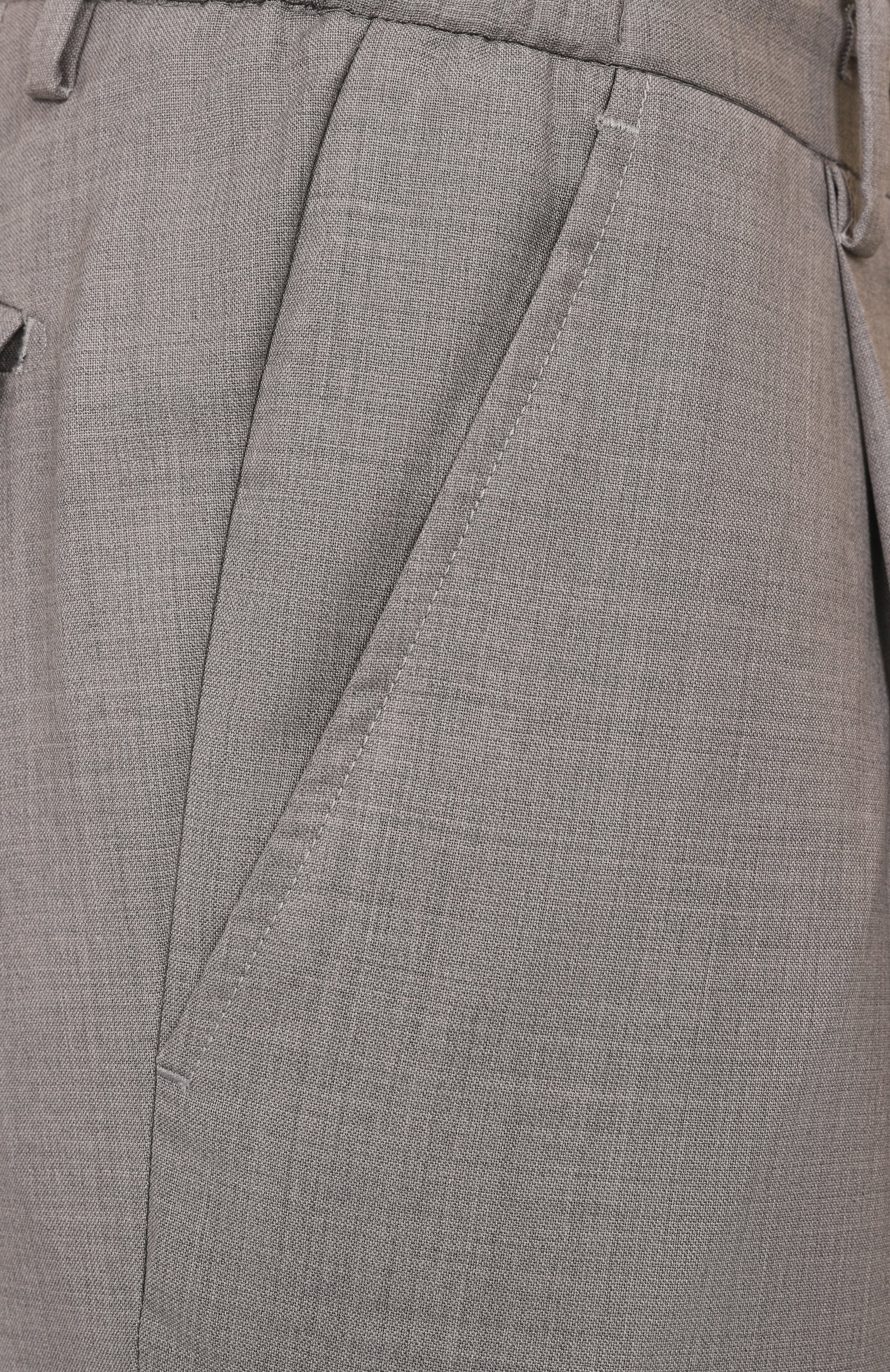 Шерстяные брюки L.B.M. 1911 серого цвета по цене 39950 руб., арт. 8446/54246, фото 6 Шерстяные брюки L.B.M. 1911, арт. 8446/54246, фото 6