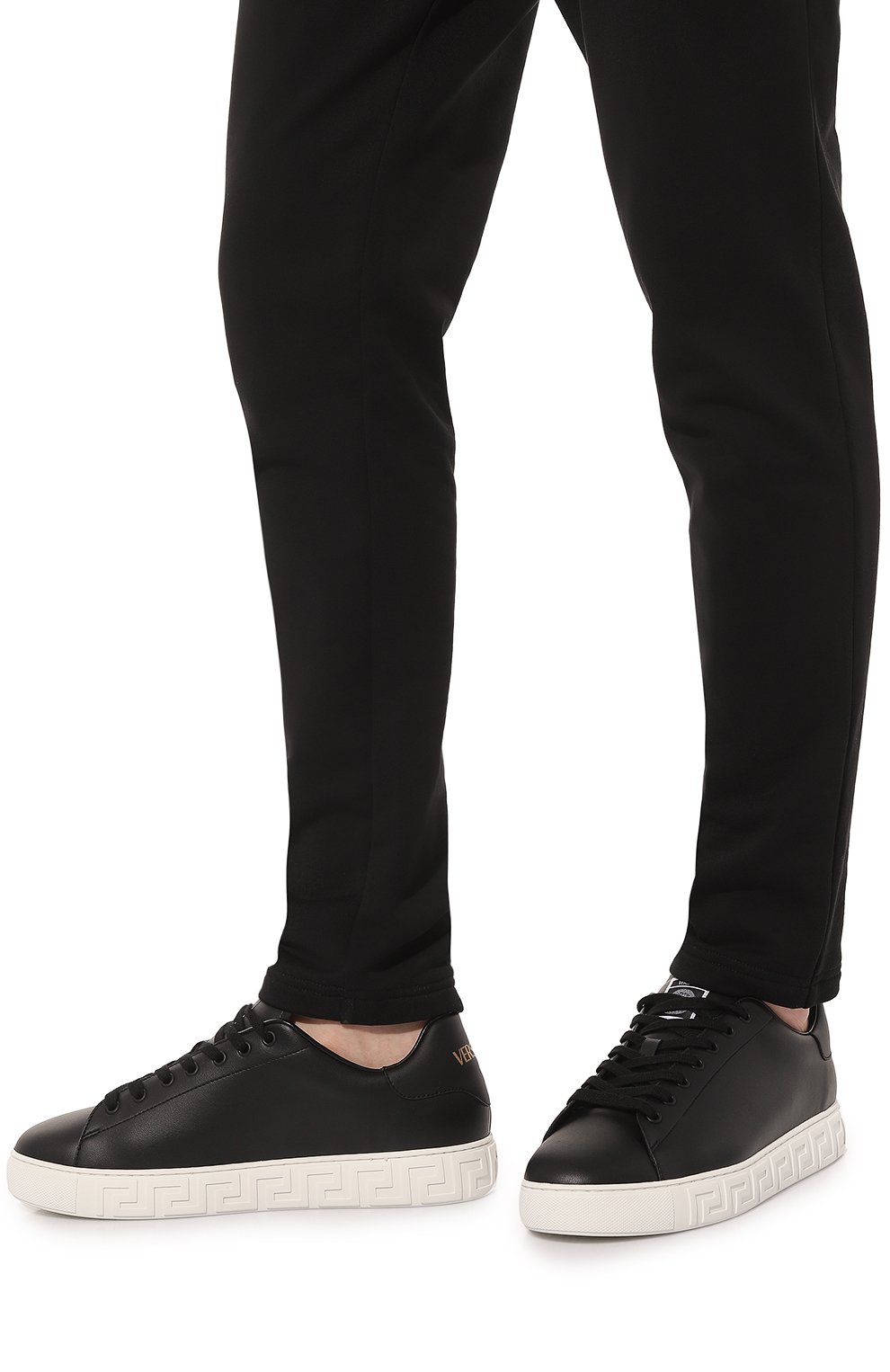 Кеды из экокожи greca VERSACE, арт. 1014460/1A09608, фото 3