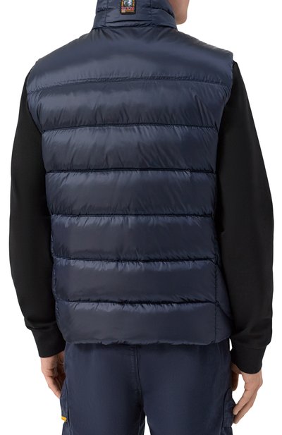 Пуховый жилет PARAJUMPERS темно-синего цвета по цене 53000 руб., арт. 25WMPMPUSX01, фото 4 Пуховый жилет PARAJUMPERS, арт. 25WMPMPUSX01, фото 4