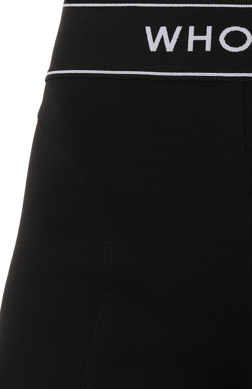 Хлопковые брюки WHO_AM черного цвета по цене 12900 руб., арт. FP2-SS22.1-BBLK, фото 5 Хлопковые брюки WHO_AM, арт. FP2-SS22.1-BBLK, фото 5