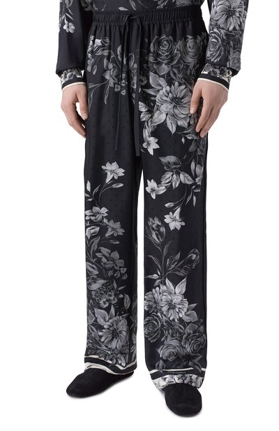Шелковые домашние брюки DOLCE & GABBANA, арт. GVRMAT/HI12H, фото 3