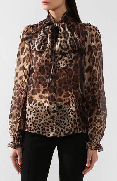 Шелковая блузка DOLCE & GABBANA, арт. F5L07T/HS15L, фото 3
