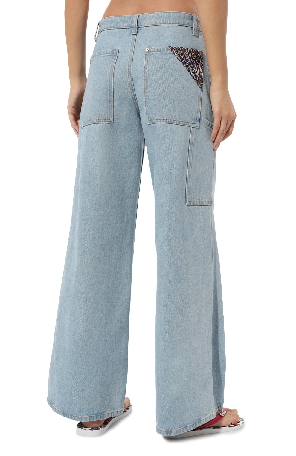 Джинсы MISSONI голубого цвета по цене 75200 руб., арт. WI28/BW00K9, фото 4 Джинсы MISSONI, арт. WI28/BW00K9, фото 4