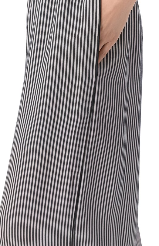 Брюки из лиоцелла и шелка Ann Demeulemeester B0014017/FA737 Чёрно-белый  B0014017/FA737 Фото 5