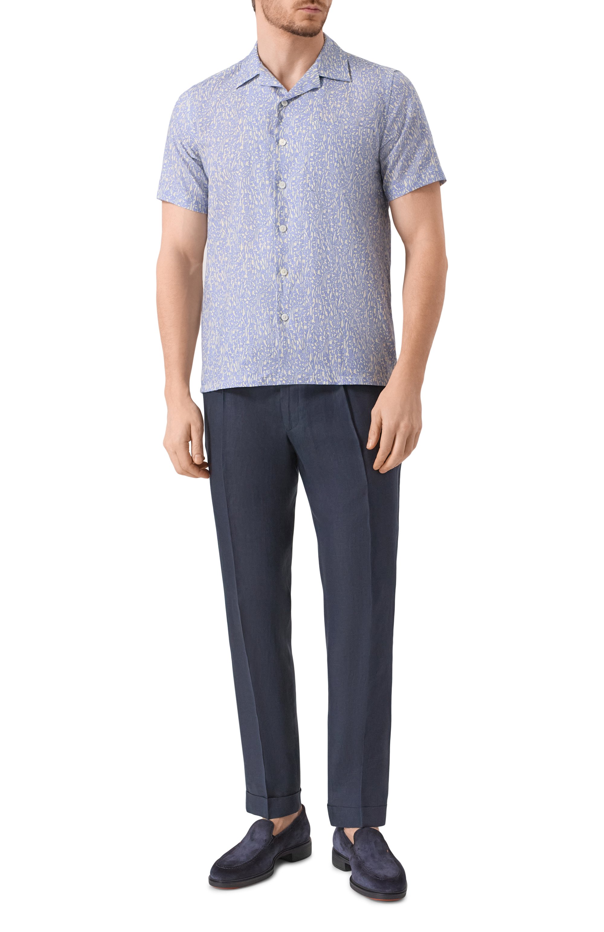 Замшевые лоферы easy on SANTONI, арт. MGEG19032NEAXGEX, фото 2