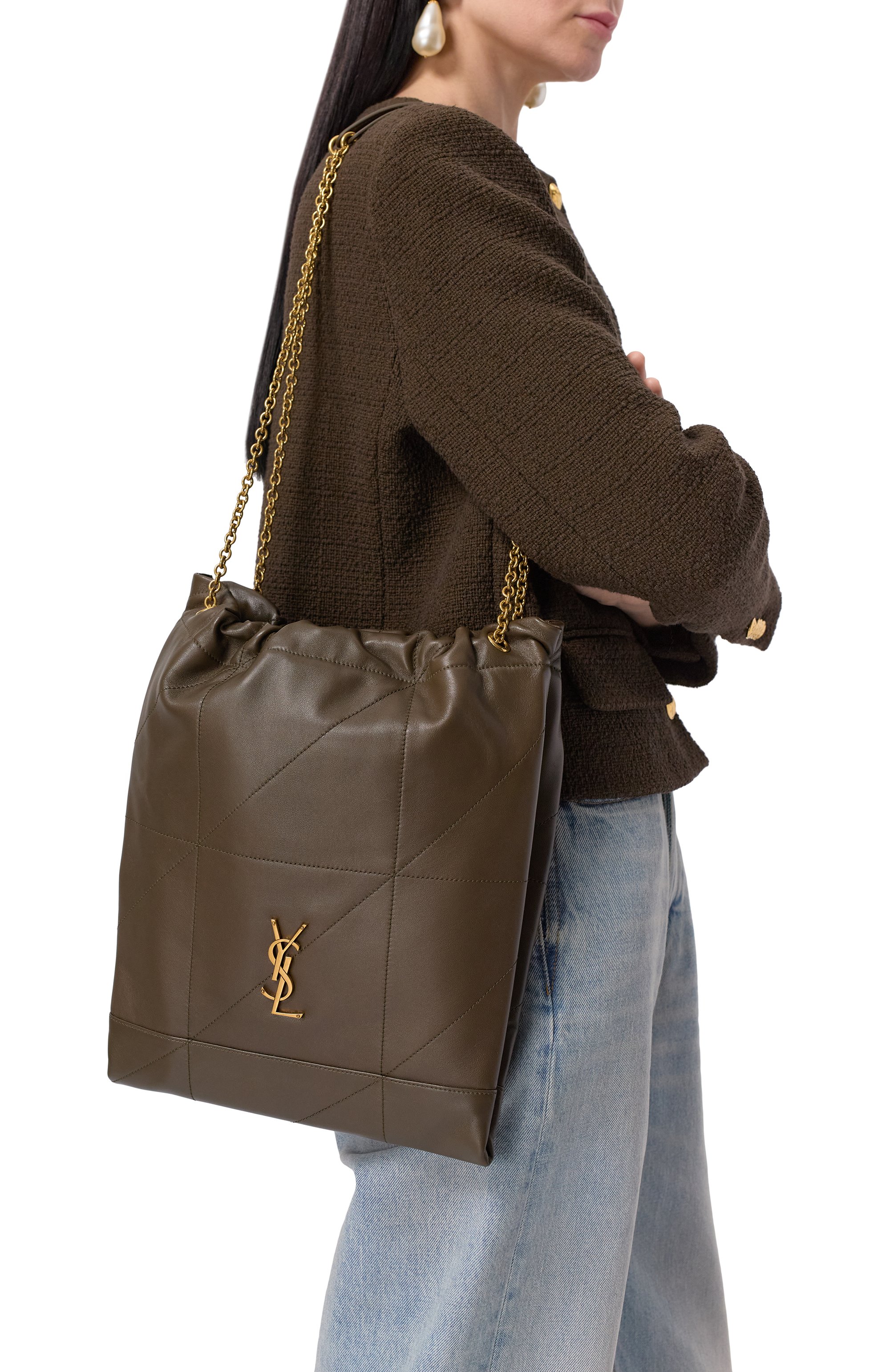 Сумка jamie pochon medium SAINT LAURENT, арт. 781666/AAB32, фото 2