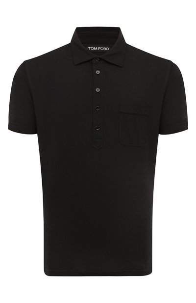 Мужское поло из хлопка и шелка TOM FORD, арт. JMC003/JPS004