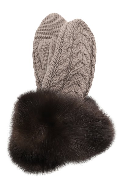 Женские меховые варежки из соболя BLACK SABLE, арт. BS-ACSKV-EB