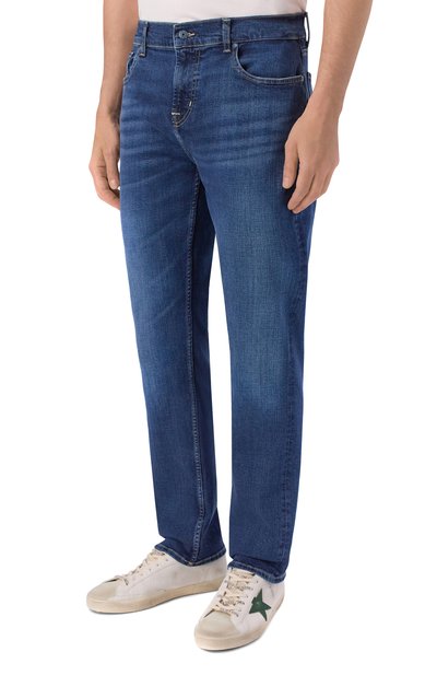 Джинсы slimmy 7 FOR ALL MANKIND синего цвета по цене 36700 руб., арт. 7TC4SC42-3LH, фото 3 Джинсы slimmy 7 FOR ALL MANKIND, арт. 7TC4SC42-3LH, фото 3