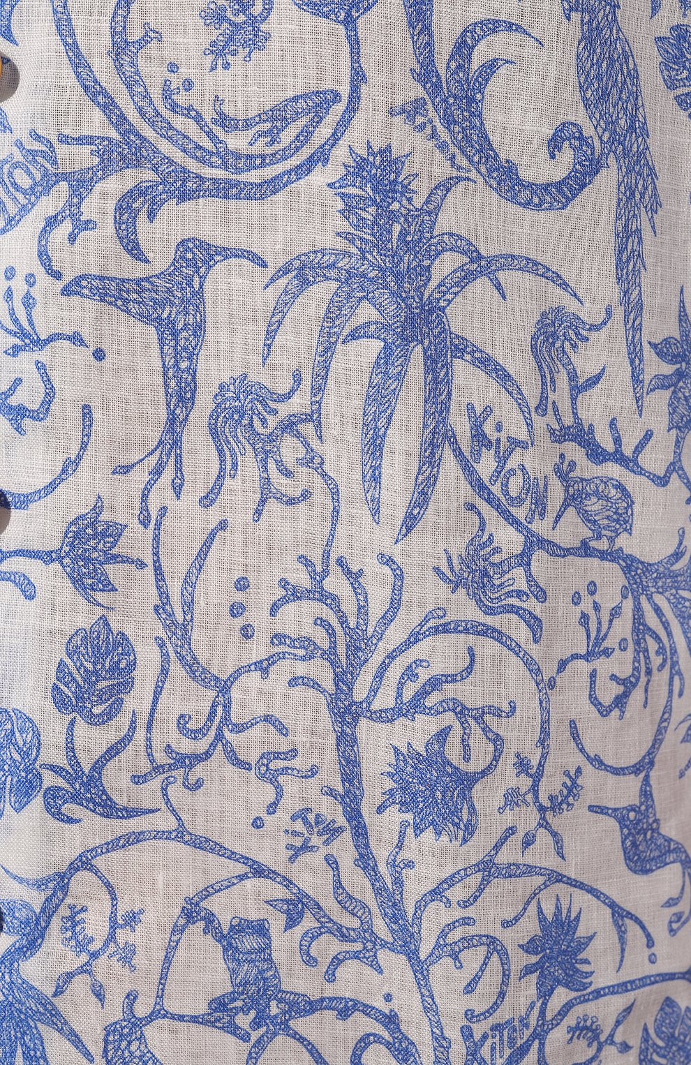 Льняная рубашка KITON, арт. UMC024H08902, фото 5