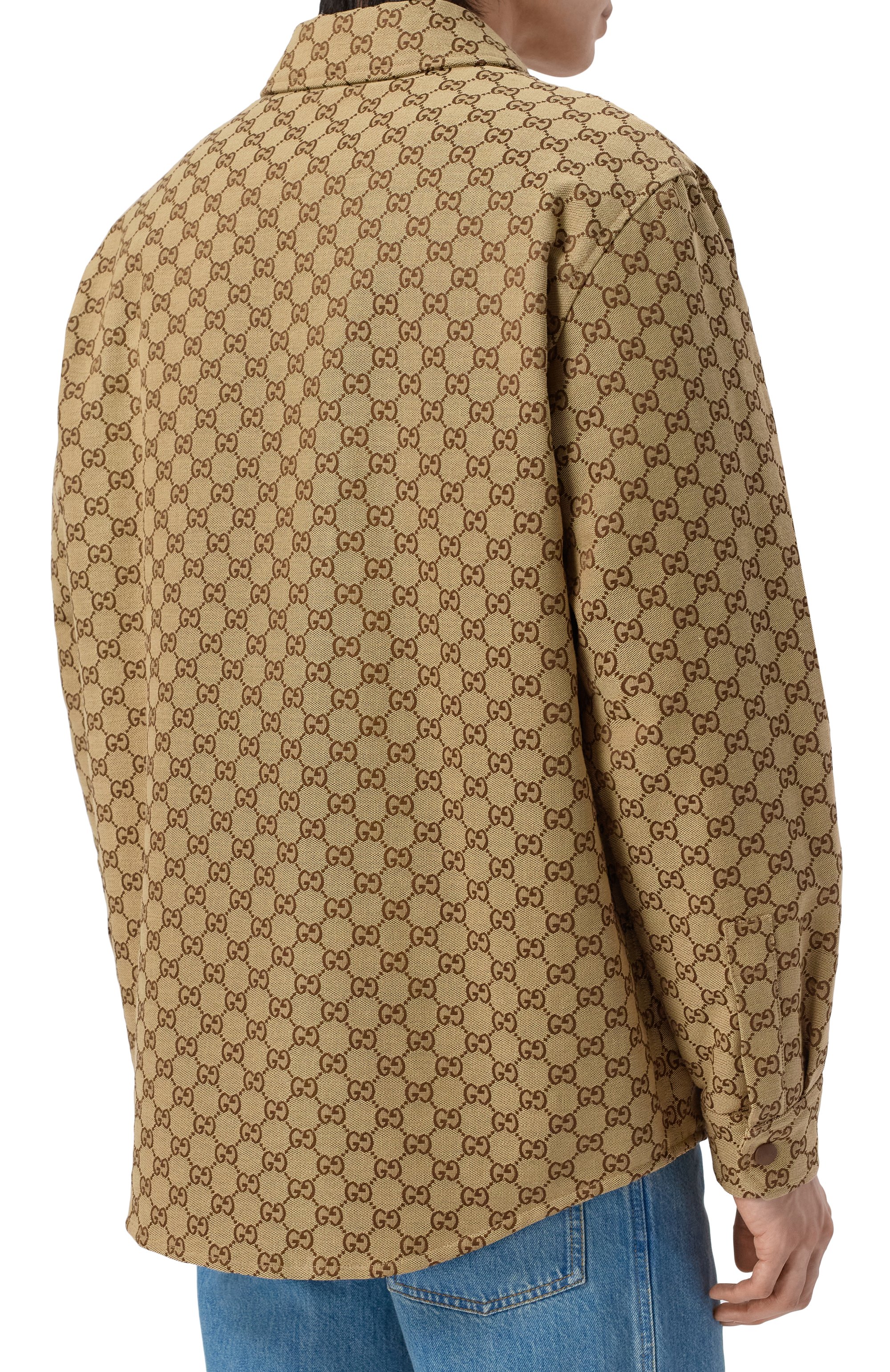 Хлопковая куртка-рубашка GUCCI, арт. 794808/ZAF4S, фото 4