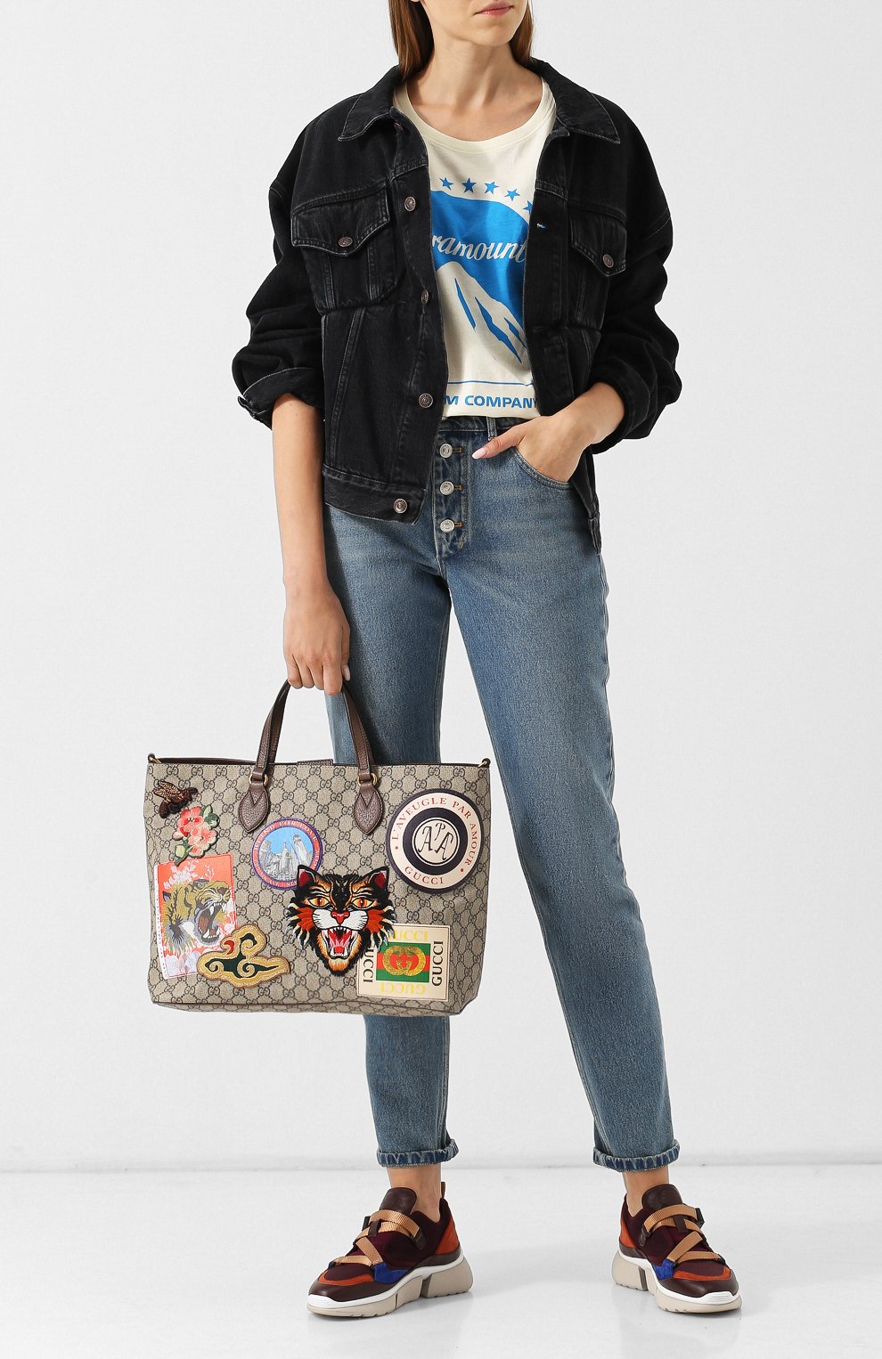 Сумка-тоут courrier gg supreme GUCCI, арт. 474085/K9RNT, фото 2