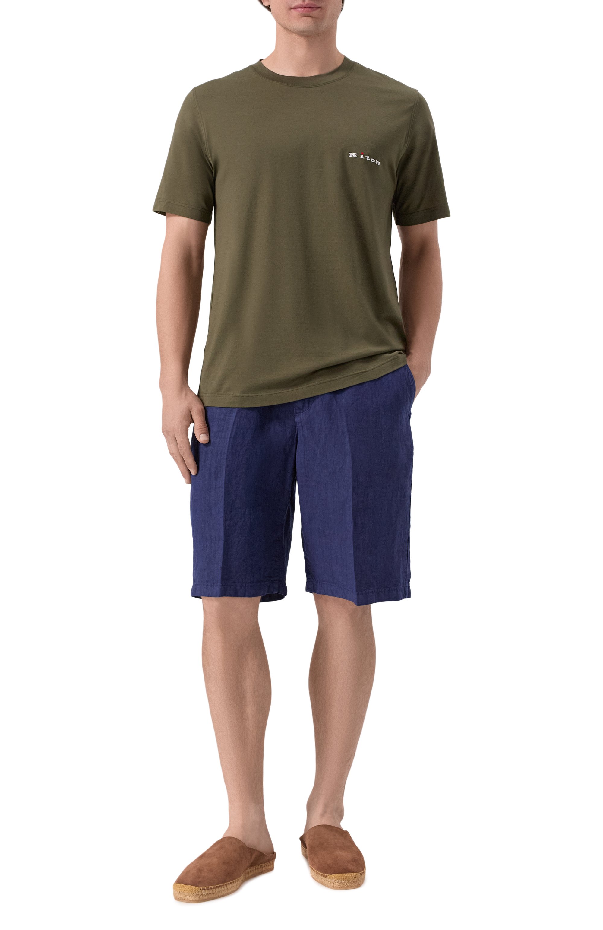 Хлопковая футболка KITON, арт. UMK0717H101, фото 2