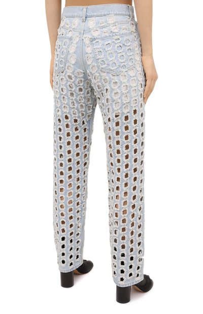 Джинсы MAISON MARGIELA голубого цвета по цене 59600 руб., арт. S51LA0127/S30617, фото 4 Джинсы MAISON MARGIELA, арт. S51LA0127/S30617, фото 4