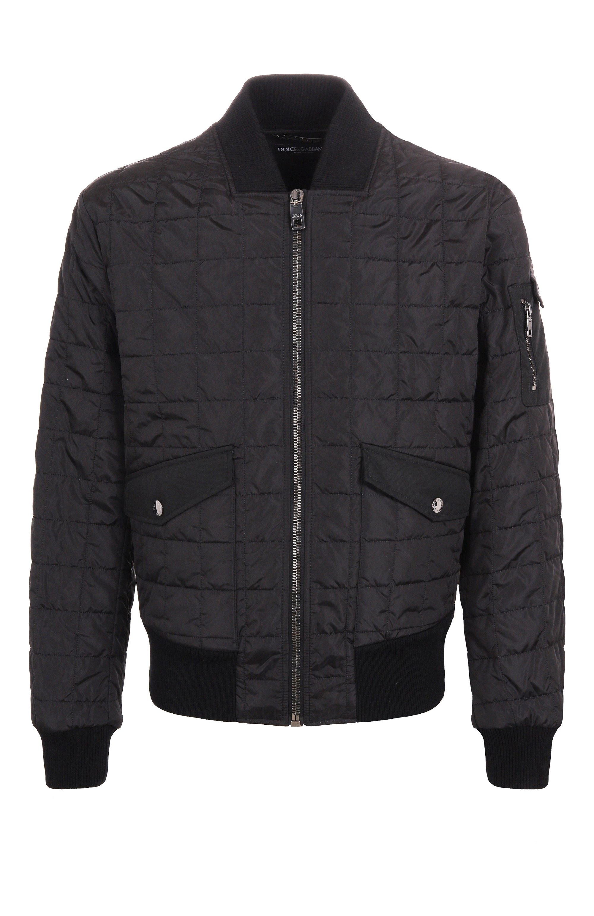 Бомбер DOLCE & GABBANA черного цвета по цене 231500 руб., арт. G9BRBT/FUS22, фото 1 Бомбер DOLCE & GABBANA, арт. G9BRBT/FUS22, фото 1