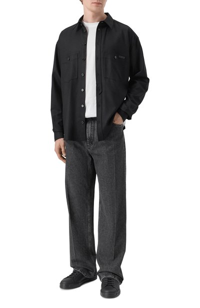 Рубашка из шерсти и хлопка DOLCE & GABBANA, арт. G5NI3T/FU21Q, фото 2