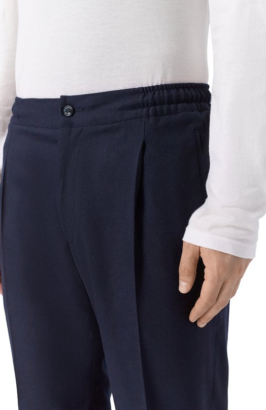 Шерстяные брюки Kiton UPN01K0124G05 Синий  UPN01K0124G05 Фото 5