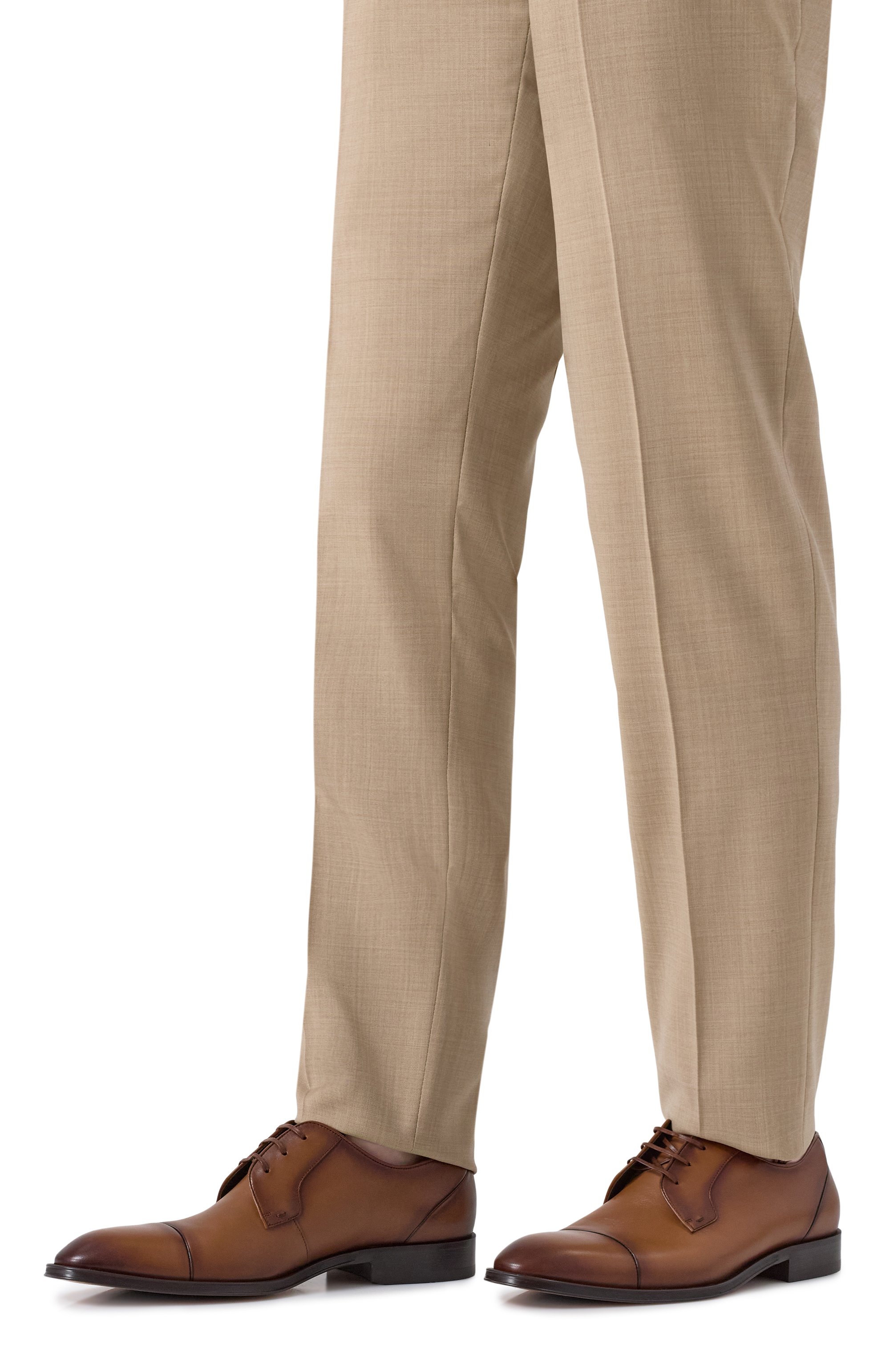 Кожаные дерби derrek BOSS светло-коричневого цвета по цене 52450 руб., арт. 50535909, фото 3 Кожаные дерби derrek BOSS, арт. 50535909, фото 3