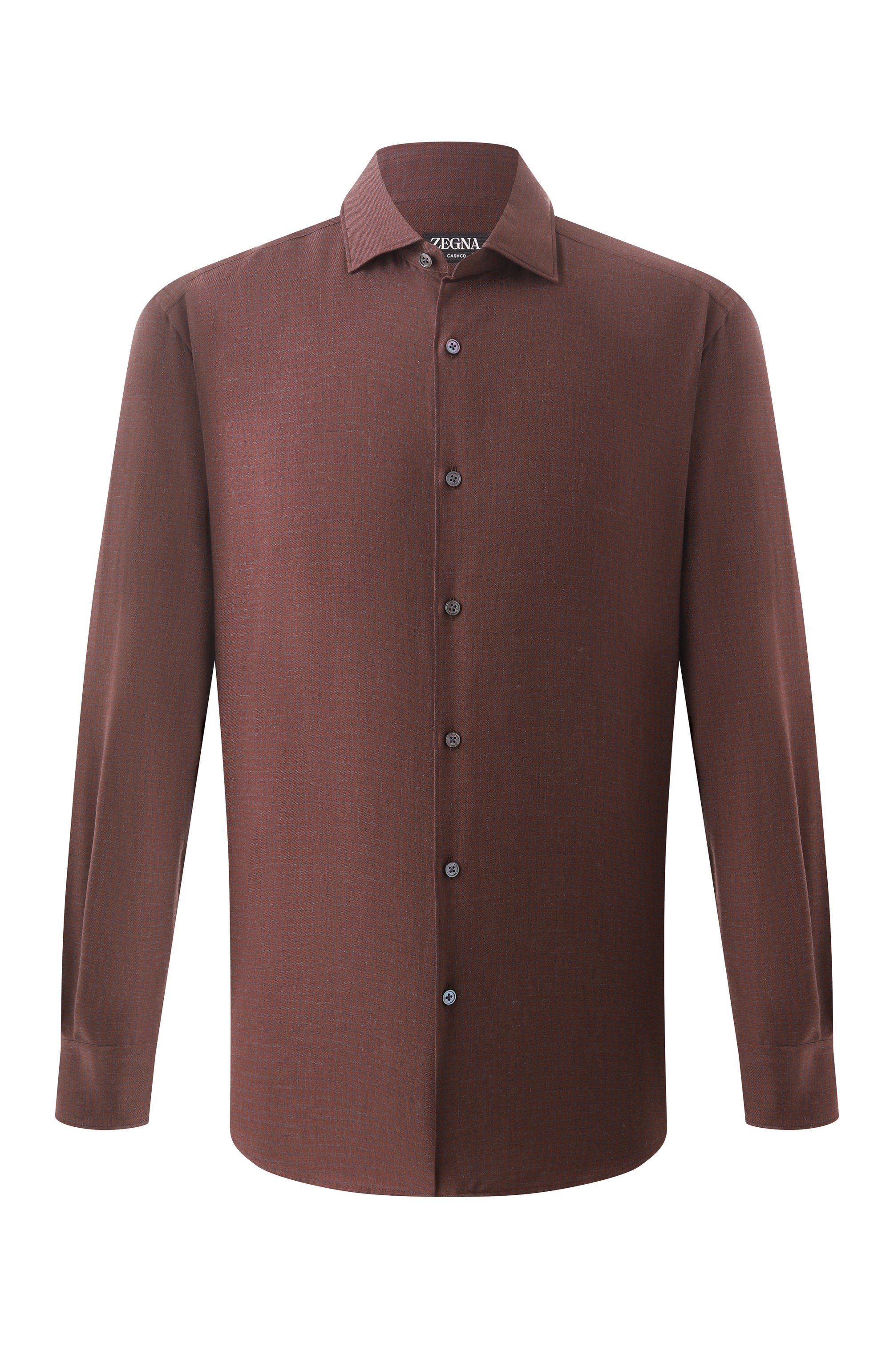 Рубашка из хлопка и кашемира ZEGNA, арт. SRF5/UEX45A8, фото 1