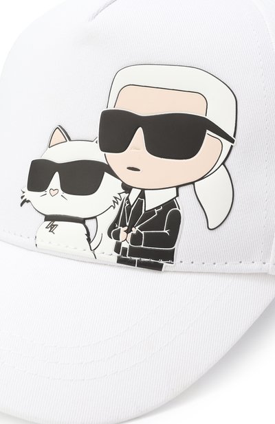 Хлопковая бейсболка KARL LAGERFELD KIDS, арт. Z30393, фото 3